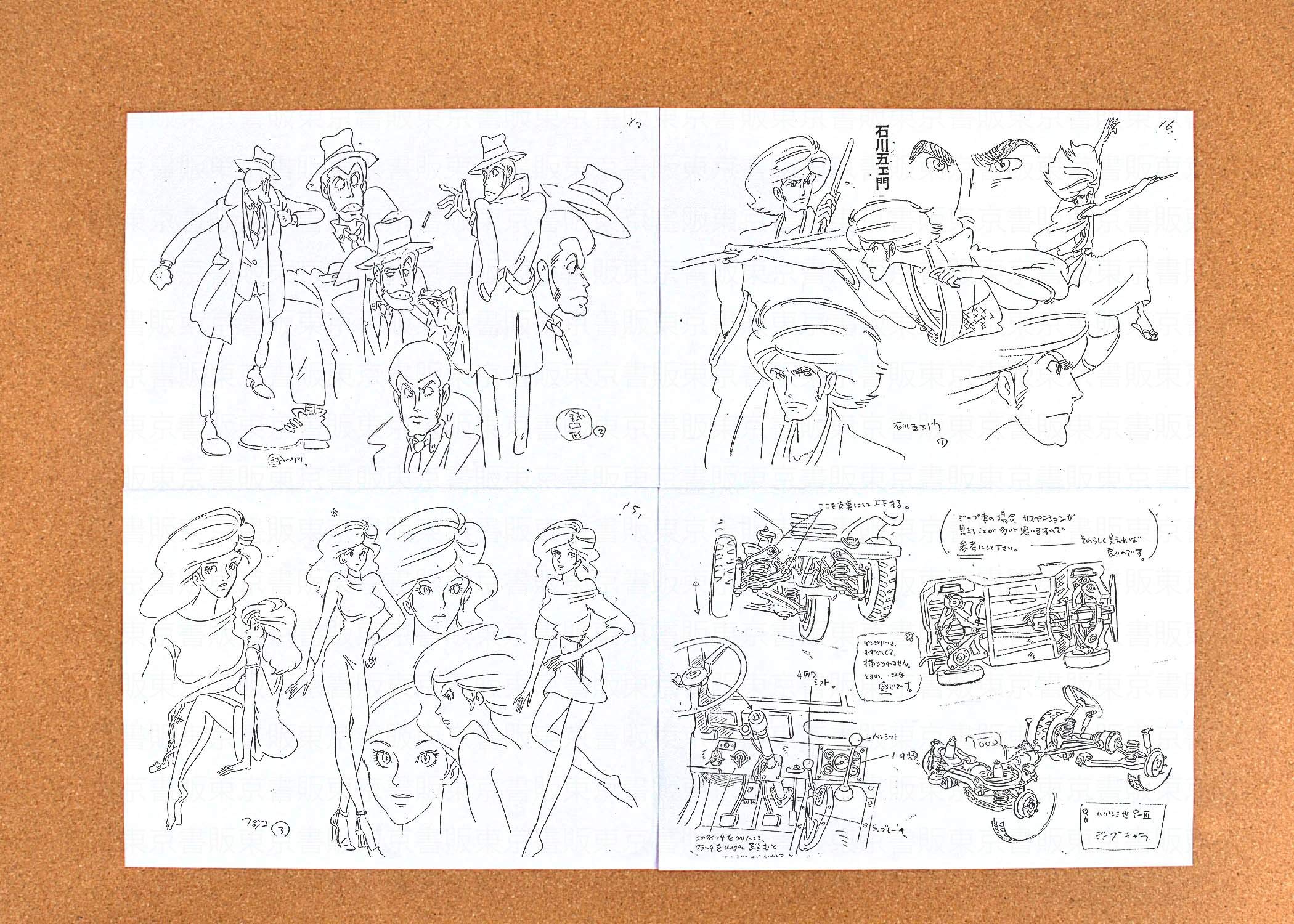 Amazon.co.jp: ルパン三世 PARTIII 設定資料 制作資料 【93枚】【東京